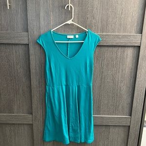 Teal mid length dress